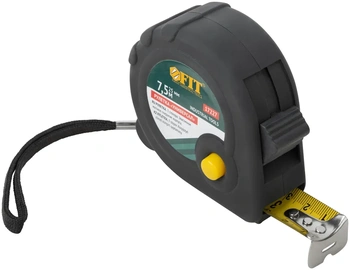 Рулетка прорезиненный корпус "Универсал", тройной стопор 7,5 м x 25 мм
