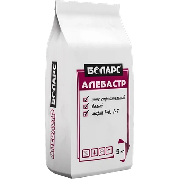 Гипс строительный (белый) боларс алебастр