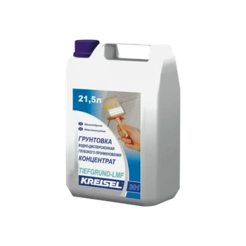 Грунтовка глубокого проникновения KREISEL 301 TIEFGRUND LMF бесцветный, 21,5 л.