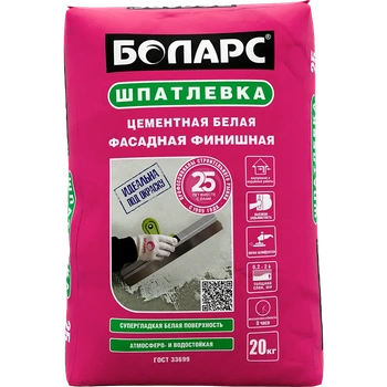 Шпатлевка цементная Фасадная финишная