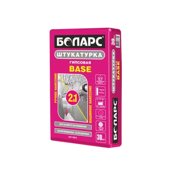 Штукатурка гипсовая БОЛАРС BASE, 30 кг.