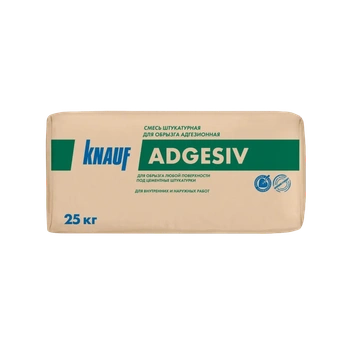 Штукатурка цементная для обрызга адгезионная КНАУФ-Адгезив, 25 кг.