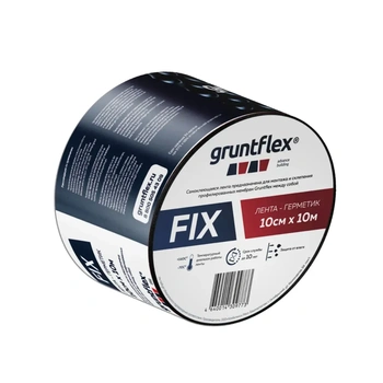 Лента герметик одностороняя Gruntflex FIX 10 см, 10 м.