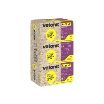 Утеплитель Vetonit Супер Шумка 1000х610, 27 мм 8,54м2 0,23м3
