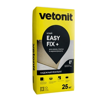 Клей для керамогранита Ветонит изи фикс плюс Vetonit easy fix +, 25 кг