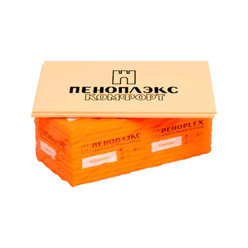 Экструдированный пенополистирол XPS Пеноплэкс Комфорт 1185х585, 20 мм.