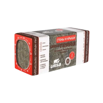 Утеплитель 37 PN Технониколь (URSA) TERRA 36 PN Стены и Крыши 1250x610, 50 мм