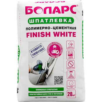 Шпатлевка полимерно-цементная Finish White