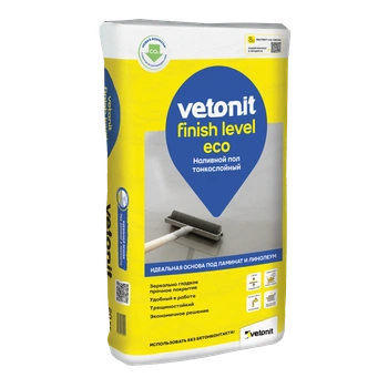 Ветонит (vetonit) finish level eco Суперфинишный наливной пол, 20 кг