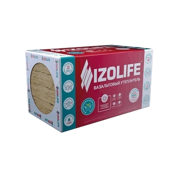 Утеплитель Изолайф IZOLIFE LIGHT (25 кг/м3) 1200х600, 100мм 4пл./2,88м2, 0,288м3