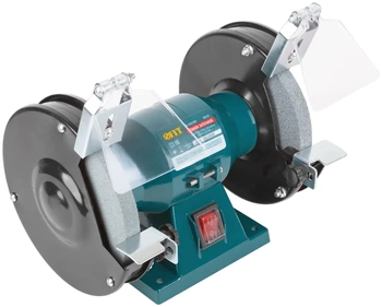 Станок заточной 200 Вт; 2950 об/мин; круги 150/12,7 мм; 16 мм ; 4,5 кг; коробка