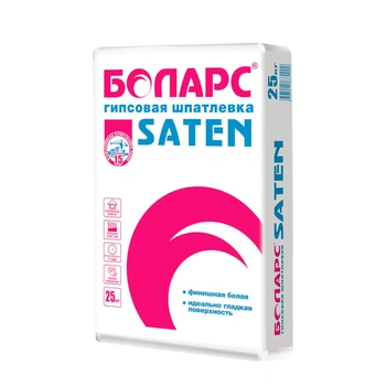 Шпатлевка гипсовая БОЛАРС SATEN, 25 кг