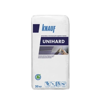 Шпаклевка гипсовая высокопрочная безусадочная Кнауф-Унихард, 20кг.